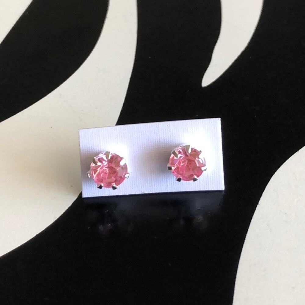 4 for $20 Light Pink and Silver Stud Earrings